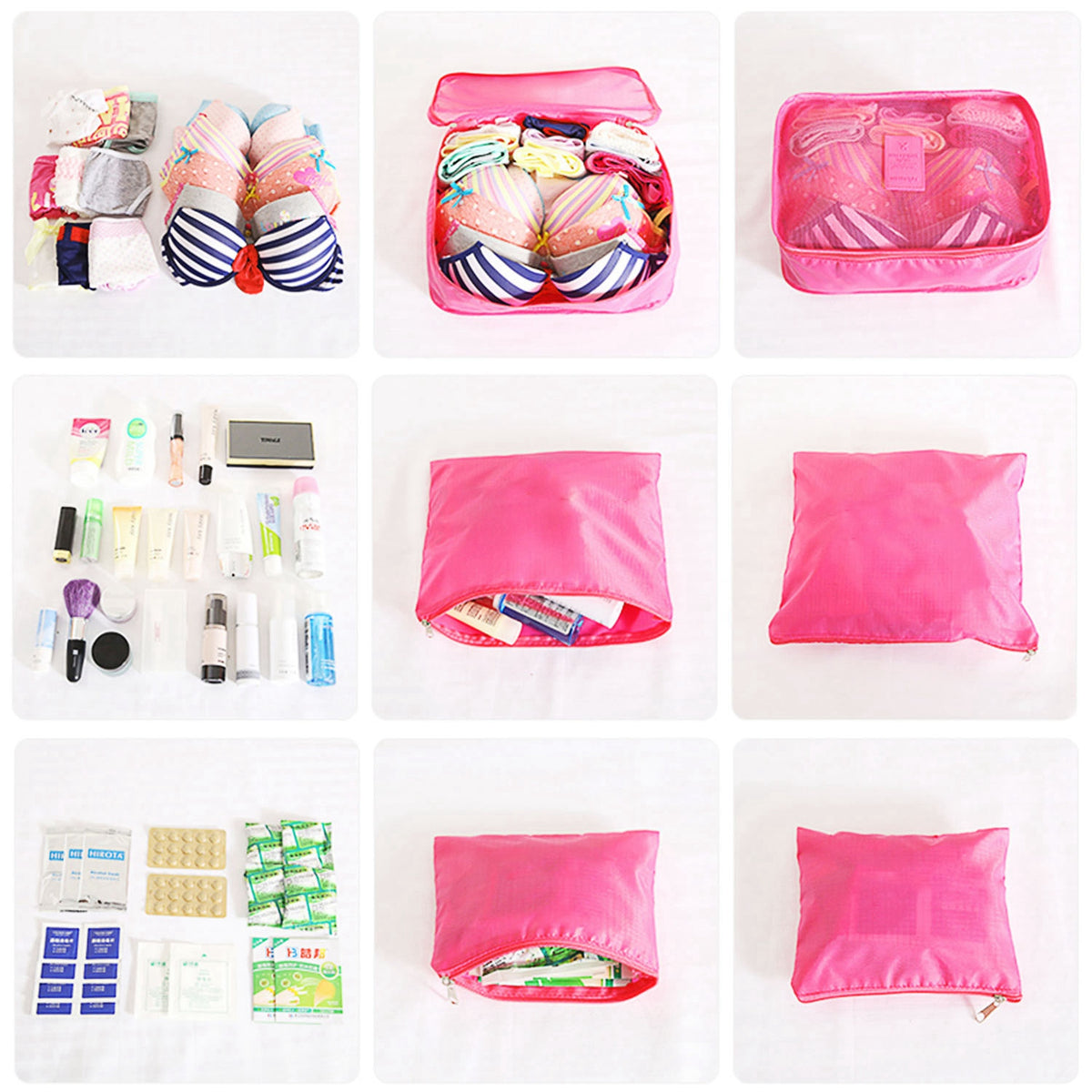 9-Piece Packing Cube Set – Travel Luggage Organizer