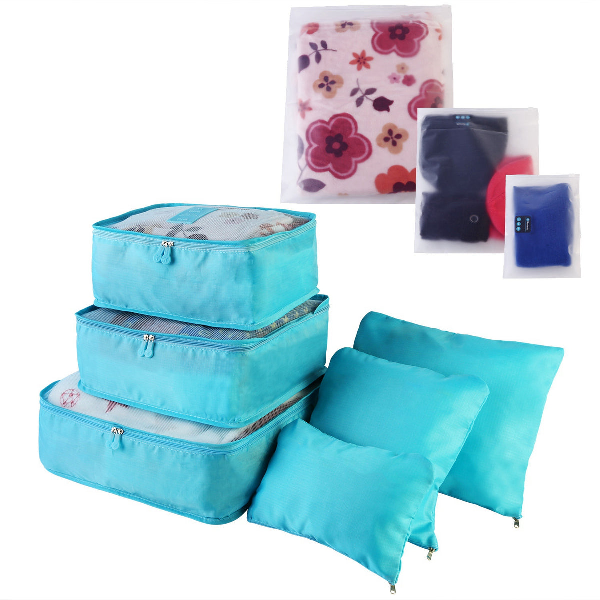 9-Piece Packing Cube Set – Travel Luggage Organizer