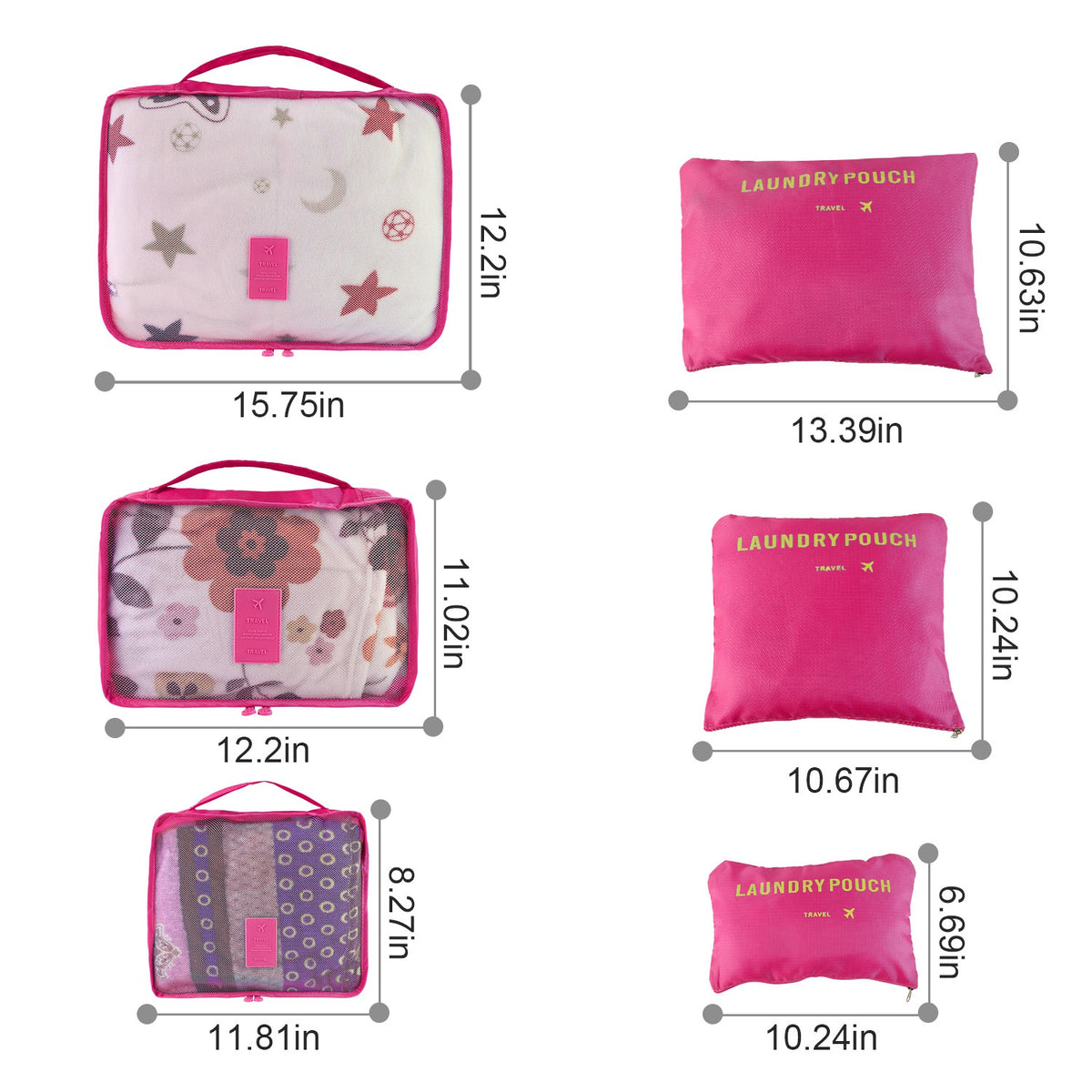 9-Piece Packing Cube Set – Travel Luggage Organizer