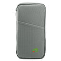 12-Pocket Travel Passport Wallet – Zip Document Organizer